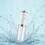 IPX7 waterproof water flosser with water splash