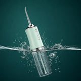 IPX7 waterproof water flosser in water